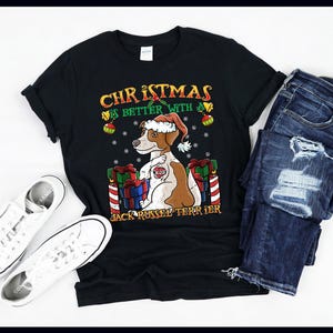 Christmas Is Better With A Jack Russell Terrier | Dog Lover Christmas | JRT | T-Shirt | Tank Top | Sweatshirt | Hoodie