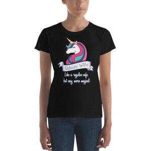 Unicorn Wife Shirt for Unicorn Lover Wifey Women&#39;s short sleeve t-shirt