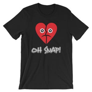 Herz Emojis Shirt Emoji Oh Snap gebrochenes Herz Shirt Unisex Valentinstag Geschenk