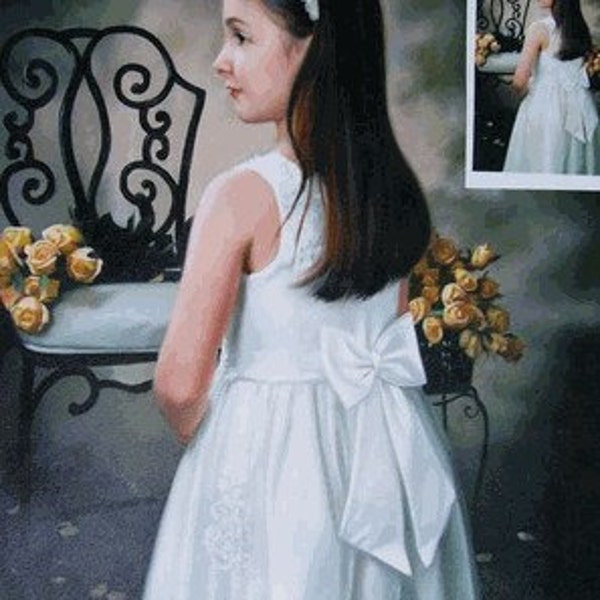 Custom Portrait - Hand painted 8x10 oil on canvas - any subject any size from your photo