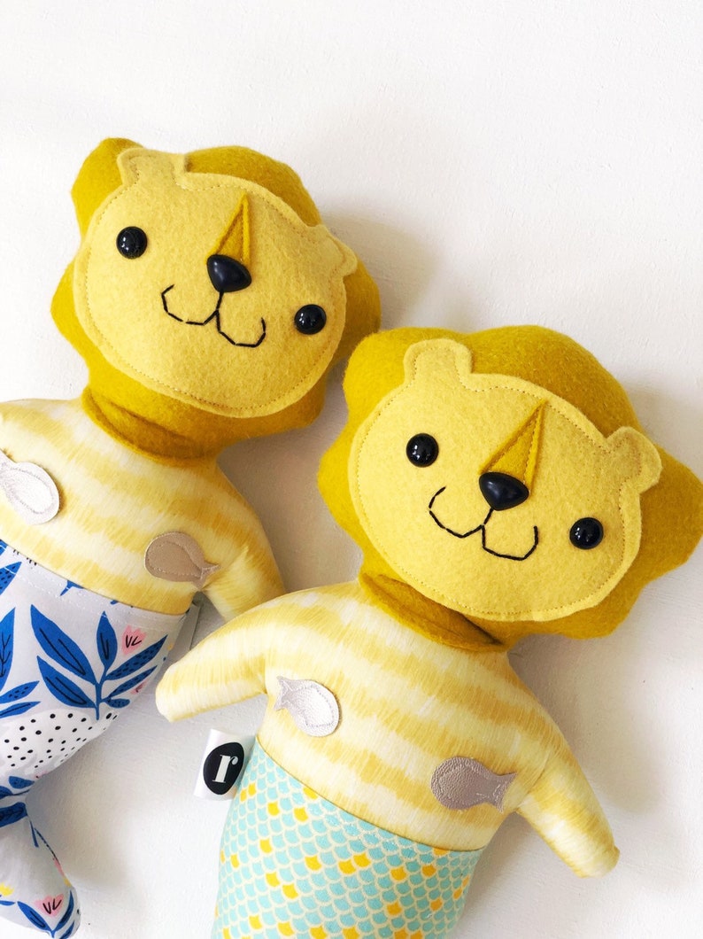 READY TO SHIP Stuffed Lion Purrmaid
