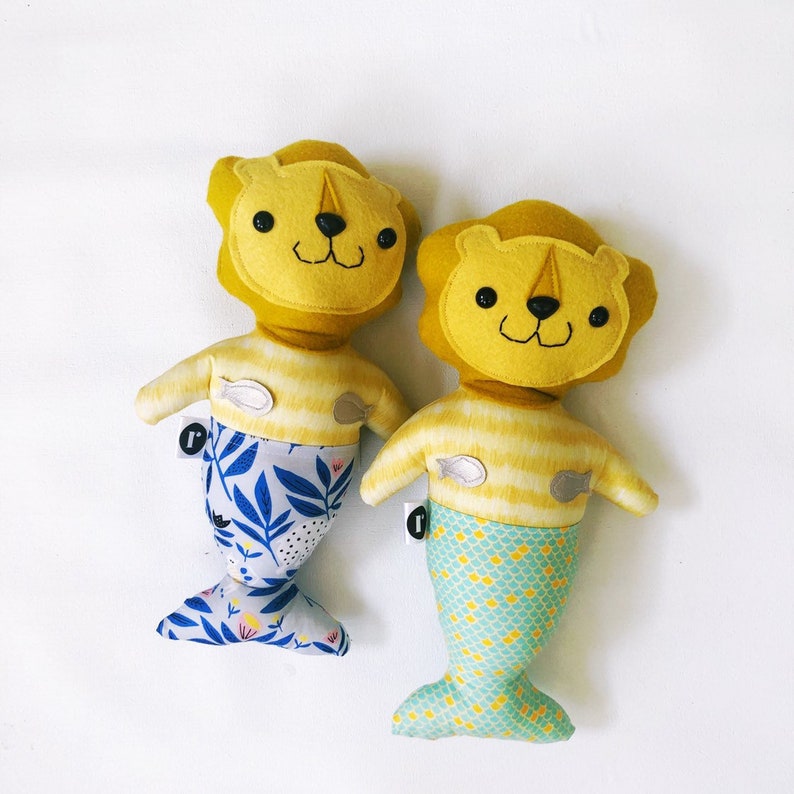 READY TO SHIP Stuffed Lion Purrmaid