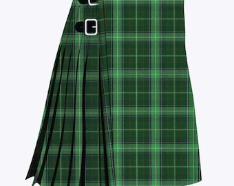 Handgemachter Clan Walsh Tartan Kilt: 16 Unzen 8 Yard, Scottish Traditionell