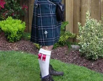 Handmade Maclean of Duart Hunting Modern Tartan utility kilt: Scottish Traditional Acrylic Wool