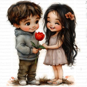 20 enfants jouant des cliparts, clipart romantique, clipart original, fichiers JPG de haute qualité, impression numérique, clipart maternelle, travaux manuels en papier