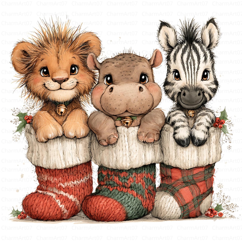 28-jpg-christmas-animals-bundle-winter-woodland-clip-art-digital