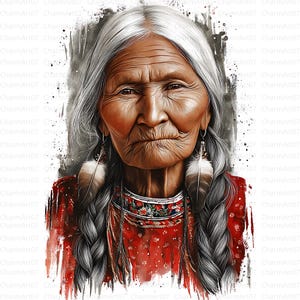 22 akwarele: Indianka z Ameryki Północnej na polu JPEG, grafika 3D, natura, tipi, pióra (pobieranie cyfrowe)