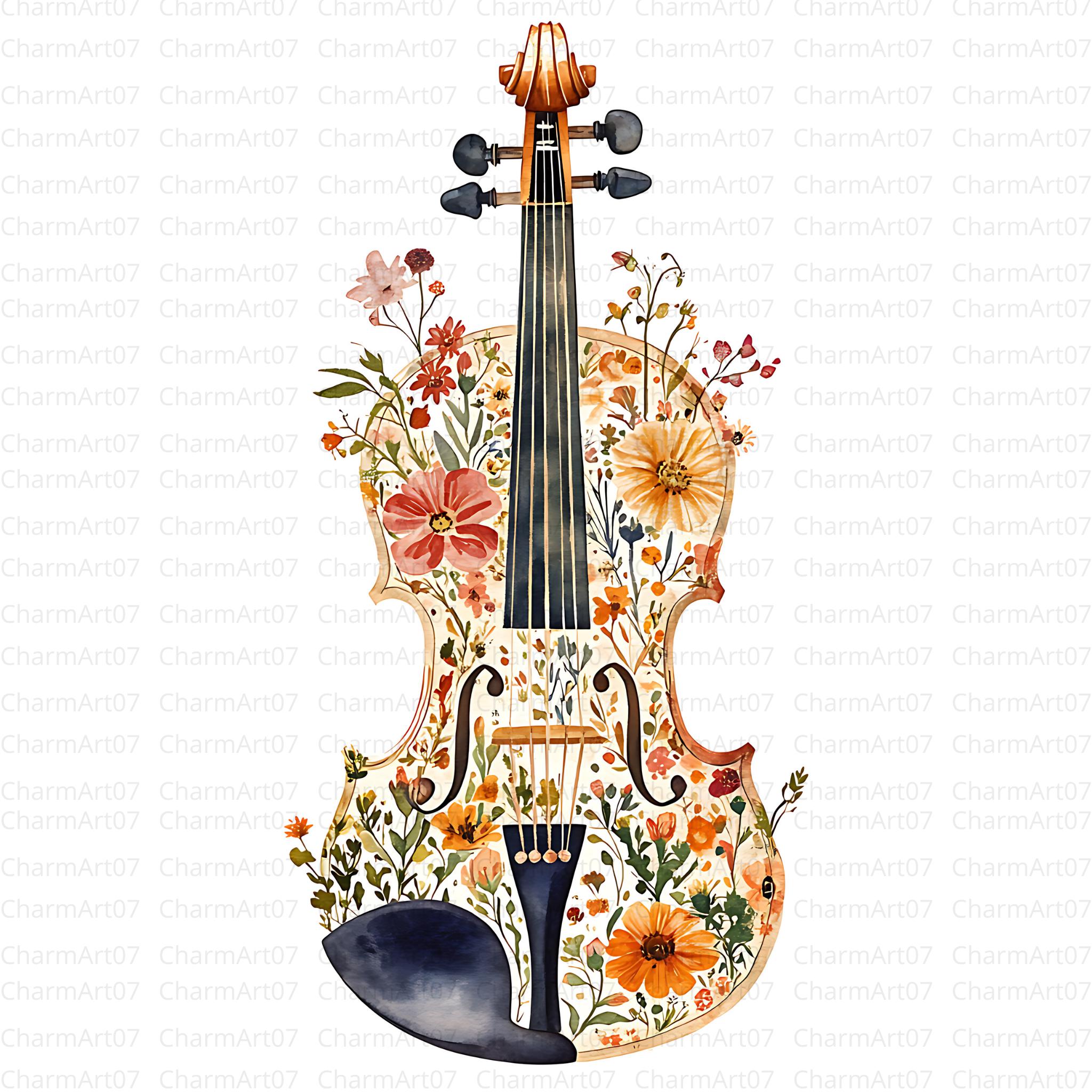 彫刻・オブジェ Vintage Syroco Violin Flowers Violin with Flowers Musical Music Box Sculpture - Cosmos