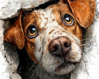 Watercolor Dog Clip Art bundle: Whimsical Puppy Illustrations (Digital Download, JPG, Commercial Use OK)