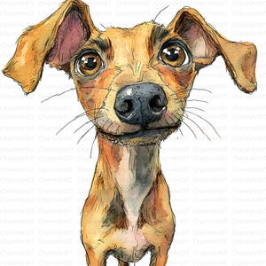 15 imágenes prediseñadas de perros locos, JPG de alta calidad, impresión digital, acuarela, arte mural, descargas de arte digital, páginas de diario basura, manualidades de papel