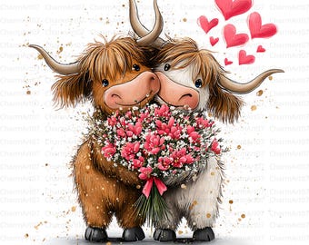 26 JPG Valentine Clipart , Cute Farm Valentine , Whimsical Love Animals, Hearts & Cupid Elements , Quirky Farm Art , paper craft