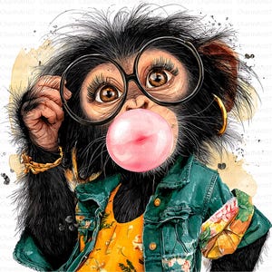 Quirky gorilla clipart bundle , 15 gorilla clipart, High-Quality JPGs, Printable Watercolor, Paper craft, Junk Journal, Digital Craft