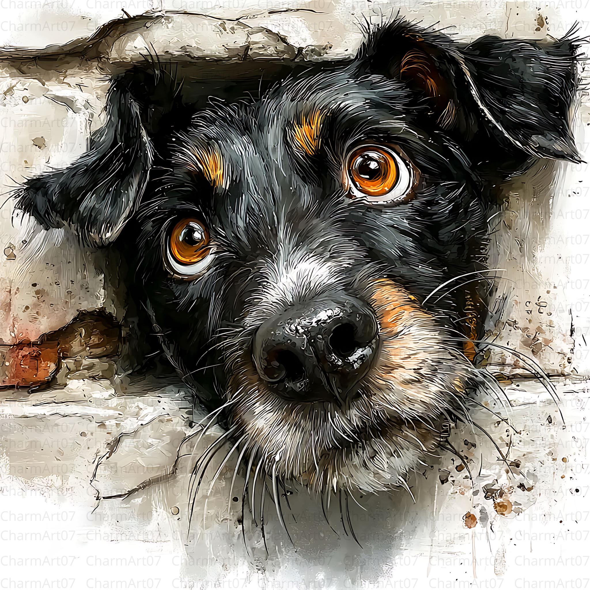 Watercolor Dog Clip Art Bundle: Whimsical Puppy Illustrations (digital ...