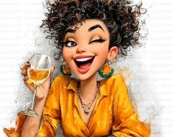 Watercolor African Woman Clipart Bundle, Fashion Graphics (JPG)