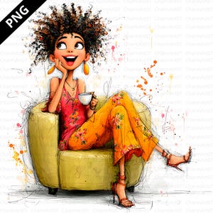 18 Black Girls Clipart bundle , Black Woman Clipart, Afro Girl, PNG High Quality , Watercolor Clipart, Junk Journal, Digital Download, craft