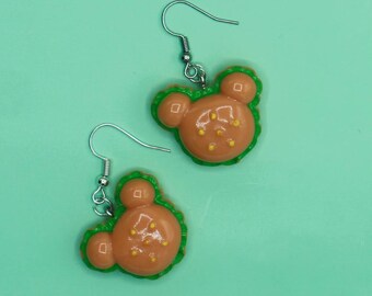 Mickey Inspired Hamburger Earrings