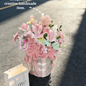 Pipe Cleaner Flowers, Anniversary Gift, Colorful Fake Flowers, Graduation Bouquet, Wedding, Mother's Day, Valentine's Day -Housewarming Gift