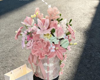 Pfeifenputzer Blumen, Geburtstagsgeschenk, Bunte Kunstblumen, Abschlussfeier Blumenstrauß, Hochzeit, Muttertag, Valentinstag - Housewarming Geschenk