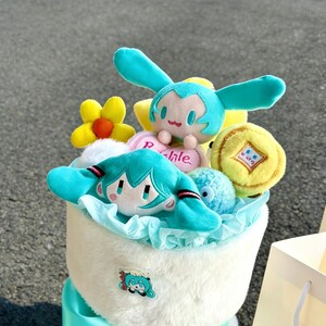 Kawaii Hatsune Miku Plüsch Strauß, Anime Liebhaber Geschenk Bild 7