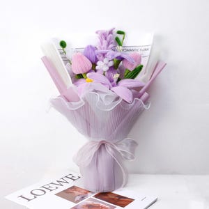 Pipe Cleaner Flowers, Anniversary Gift, Colorful Fake Flowers, Graduation Bouquet, Wedding, Mother&#39;s Day, Valentine&#39;s Day Gifts