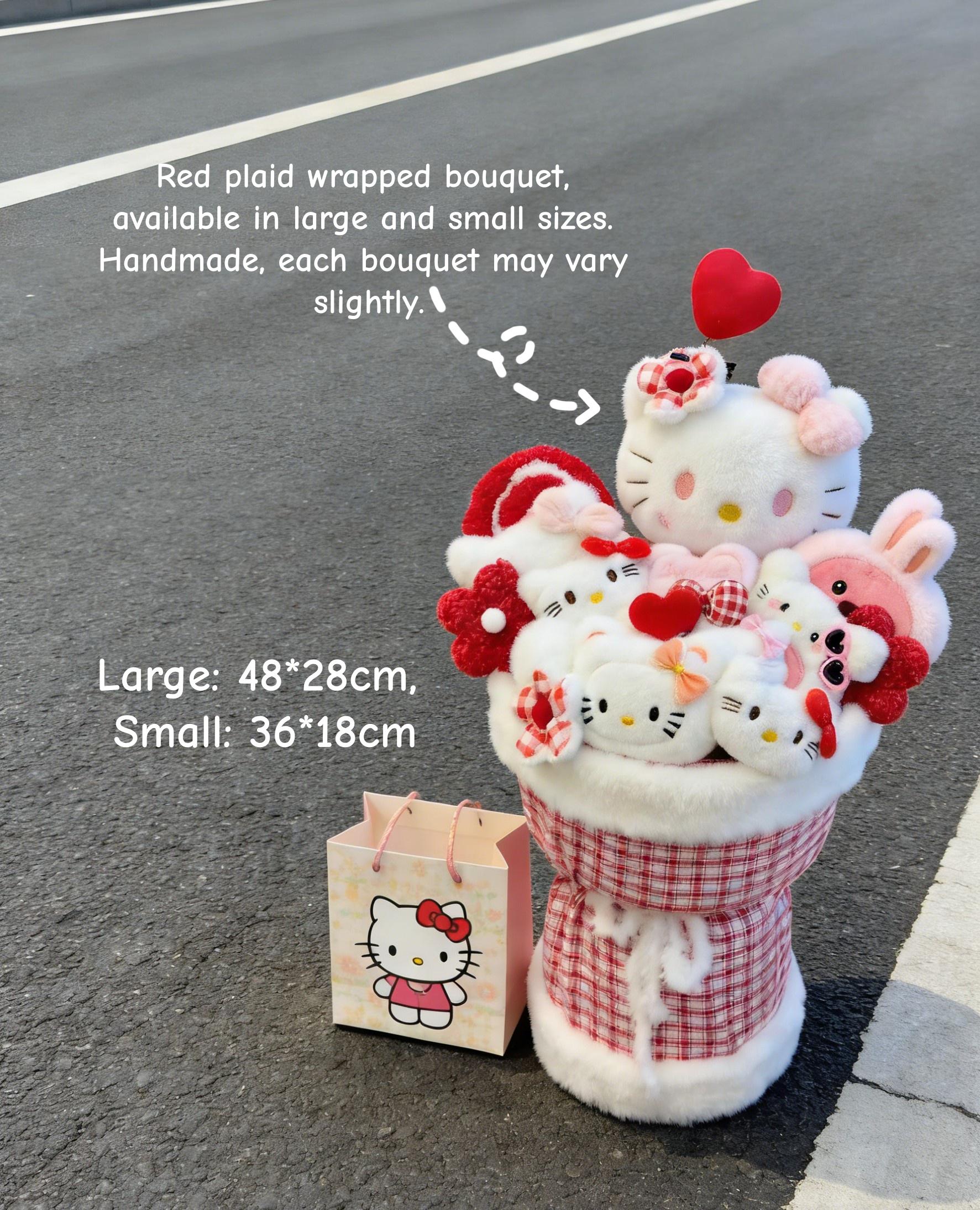 かわいいハローキティブーケ、サンリオぬいぐるみブーケ、造花
