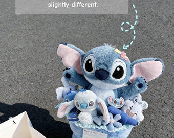 Ramo de peluche azul hecho a mano / Colgantes desmontables