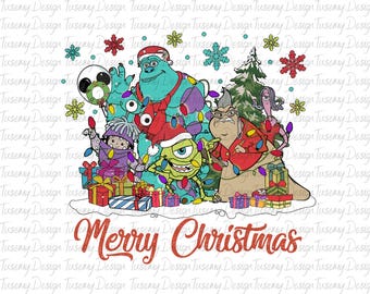 Monster Christmas PNG, Monster PNG, Disney Monster Characters PNG, Monster Inc Png, Disney Christmas Png