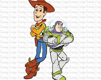 Disney Toy Story Woody And Buzz Lightyear PNG, Toy Story Characters PNG, Jessie And Bullseye PNG, Toy Story Shirt, Disney Friends Shirt