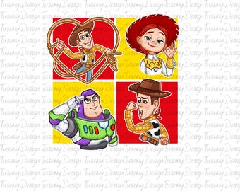 Disney Toy Story PNG, Toy Story-karaktärer PNG, Jessie och Bullseye PNG, Toy Story-tröja, Disney Friends-tröja