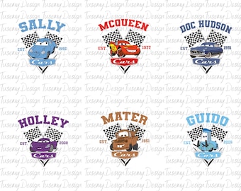 Disney Cars Characters PNG, Disney Cars PNG, Lightning McQueen PNG, Disney Cars Shirt, Cars Friends Shirt