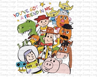 Disney Toy Story PNG, Toy Story Characters PNG, Toys Crossing PNG, Toy Story Shirt, Disney Friends Shirt
