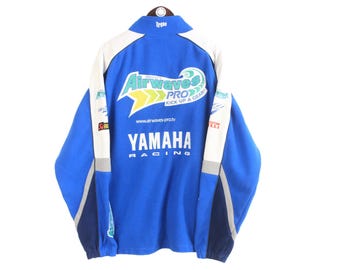 Rare Vintage Yamaha Sweatshirt Motorcycle Half Zip Sweater Pink