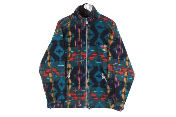 90s vintage santafe fleece nylon jacket 90s vintage santafe fleece