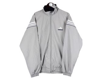 00's Adidas Vintage Men's Track Jacket Tracksuit Top Athletic Size