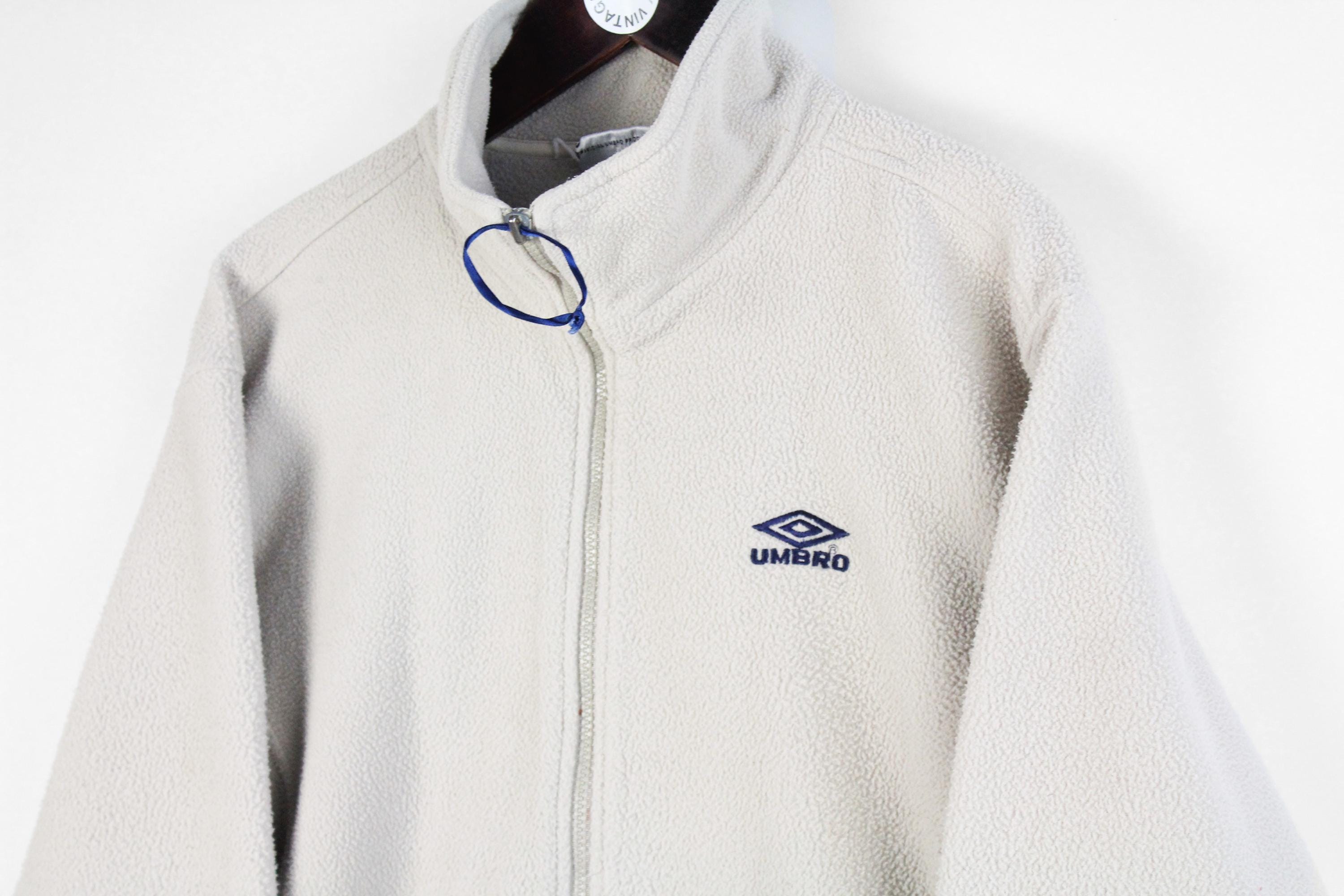 ヴィンテージ アンブロ フリース フルジップ サイズ M グレー 90年代