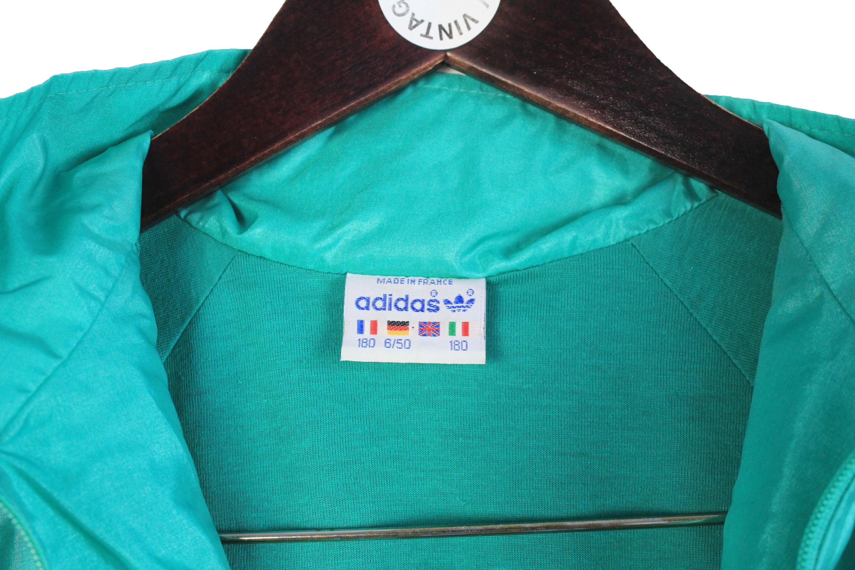 adidas gazelle silver green womens Adidas Green & Blue Track Jacket main image 0