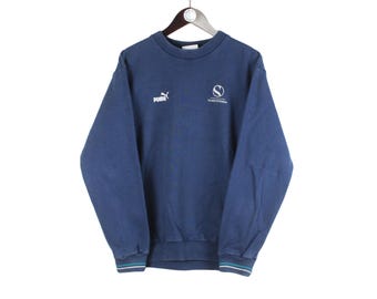 Vintage Sauber Petronas Formel 1 Team Puma Sweatshirt Größe S/M Blau F1 Racing Style 90er Jahre Sport Style Crewneck Pullover Retro Wear