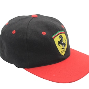 Vintage Ferrari Michael Schumacher Cap Formula 1 Racing Wear F1 Team Black 90s Hat Sport Style Retro Headwear