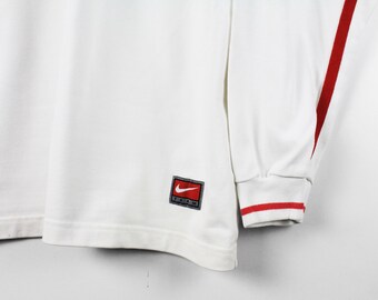 Vintage England Team 2001/02 Nike Rugby Shirt Size M/L White 00s