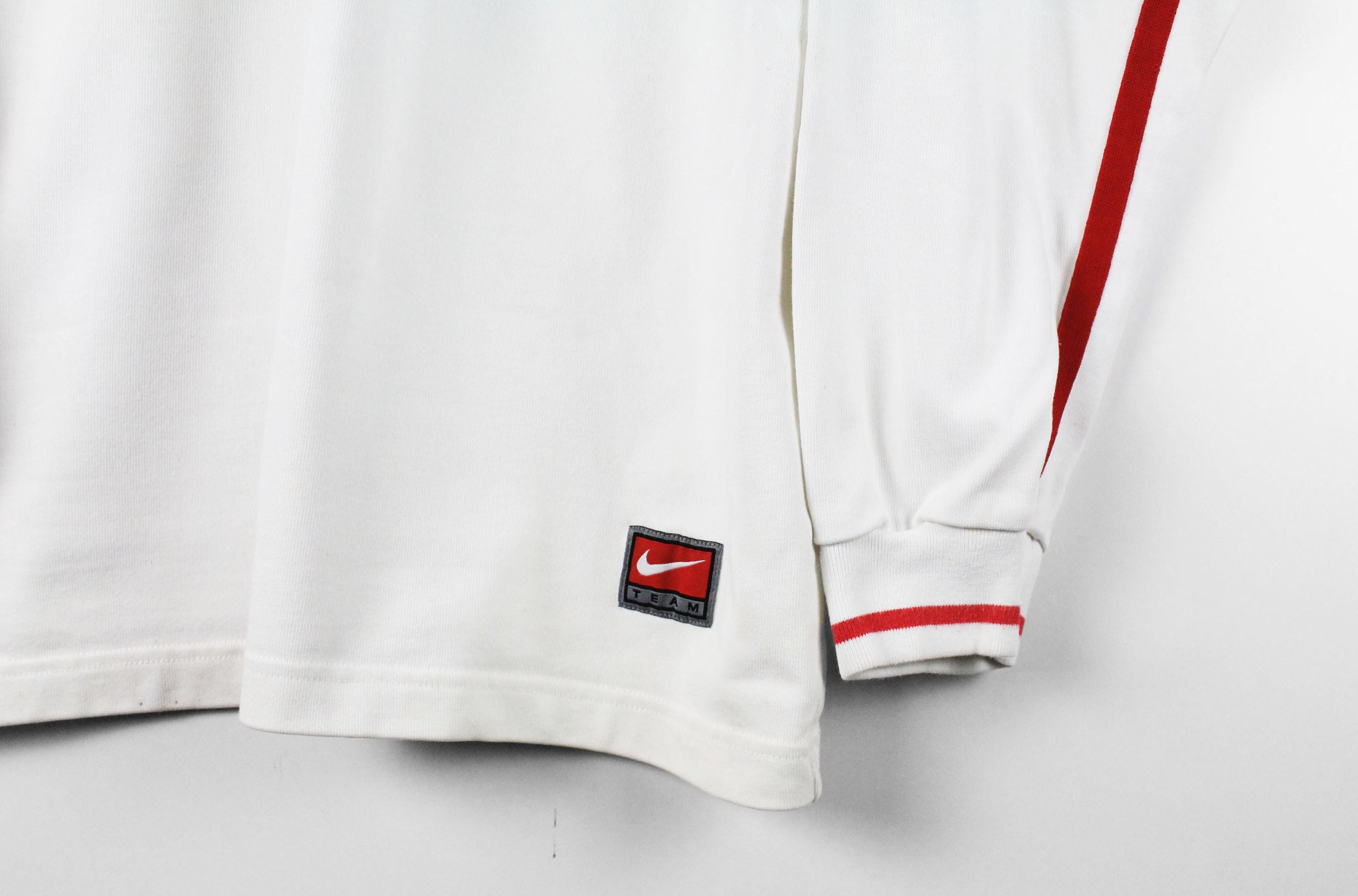 Vintage England Team 2001/02 Nike Rugby Shirt Size M/L White 00s