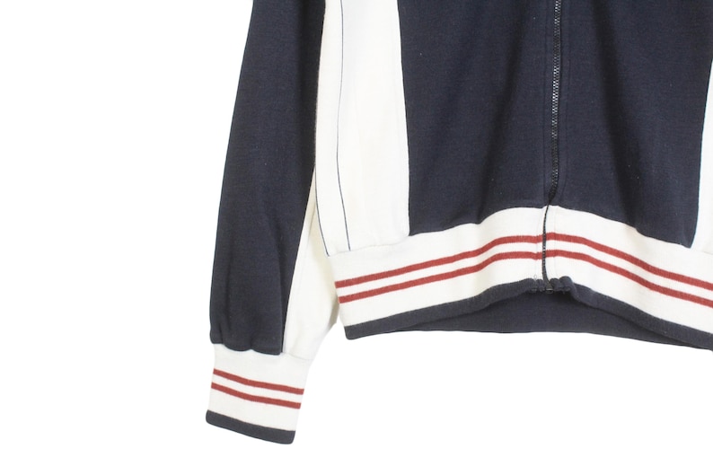 Vintage Fila Track Jacket Size M Blue 00s Sport Style Casual Light Wear Jogger image 4