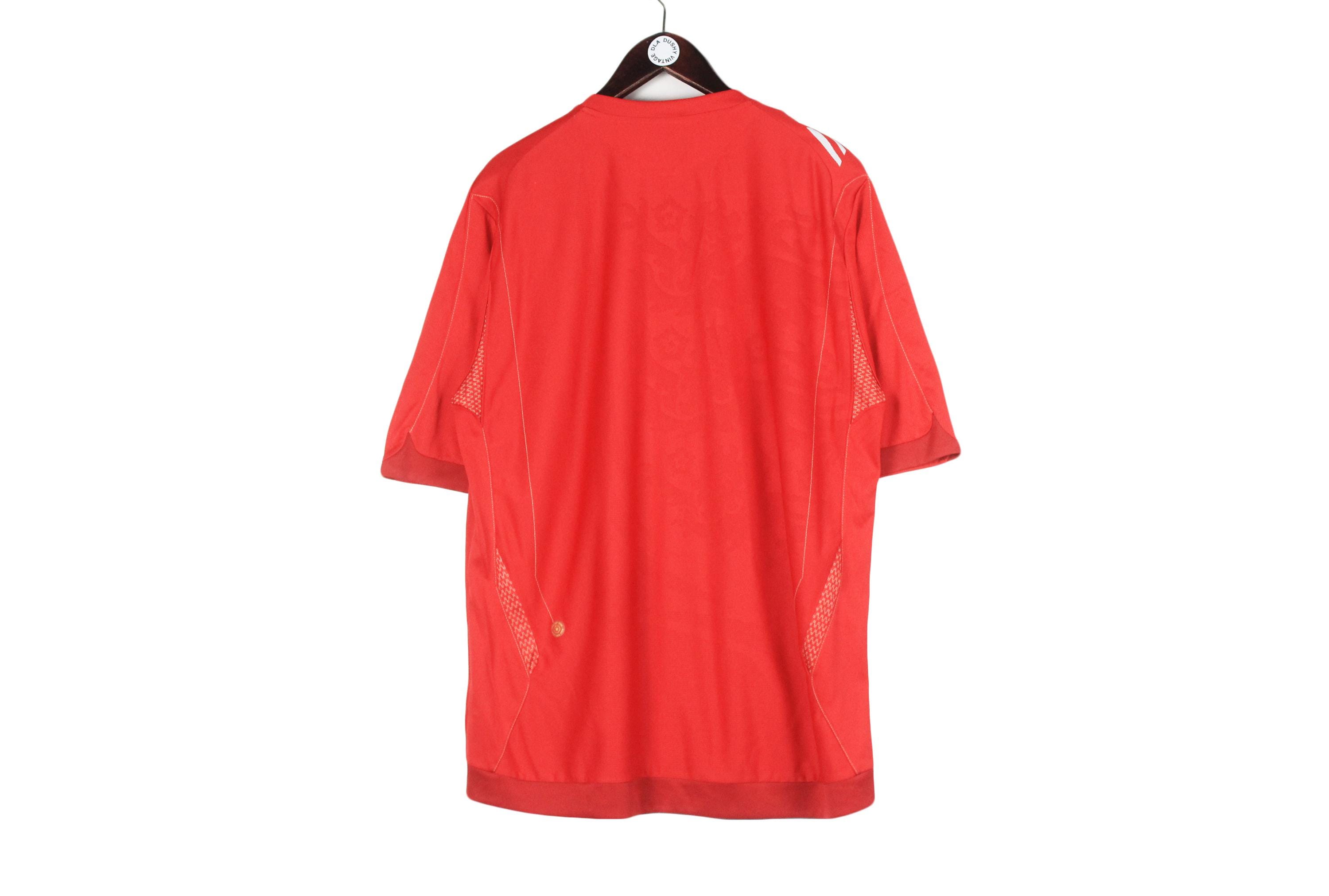 Vintage England Team Umbro Jersey Away T-shirt Size XL Red