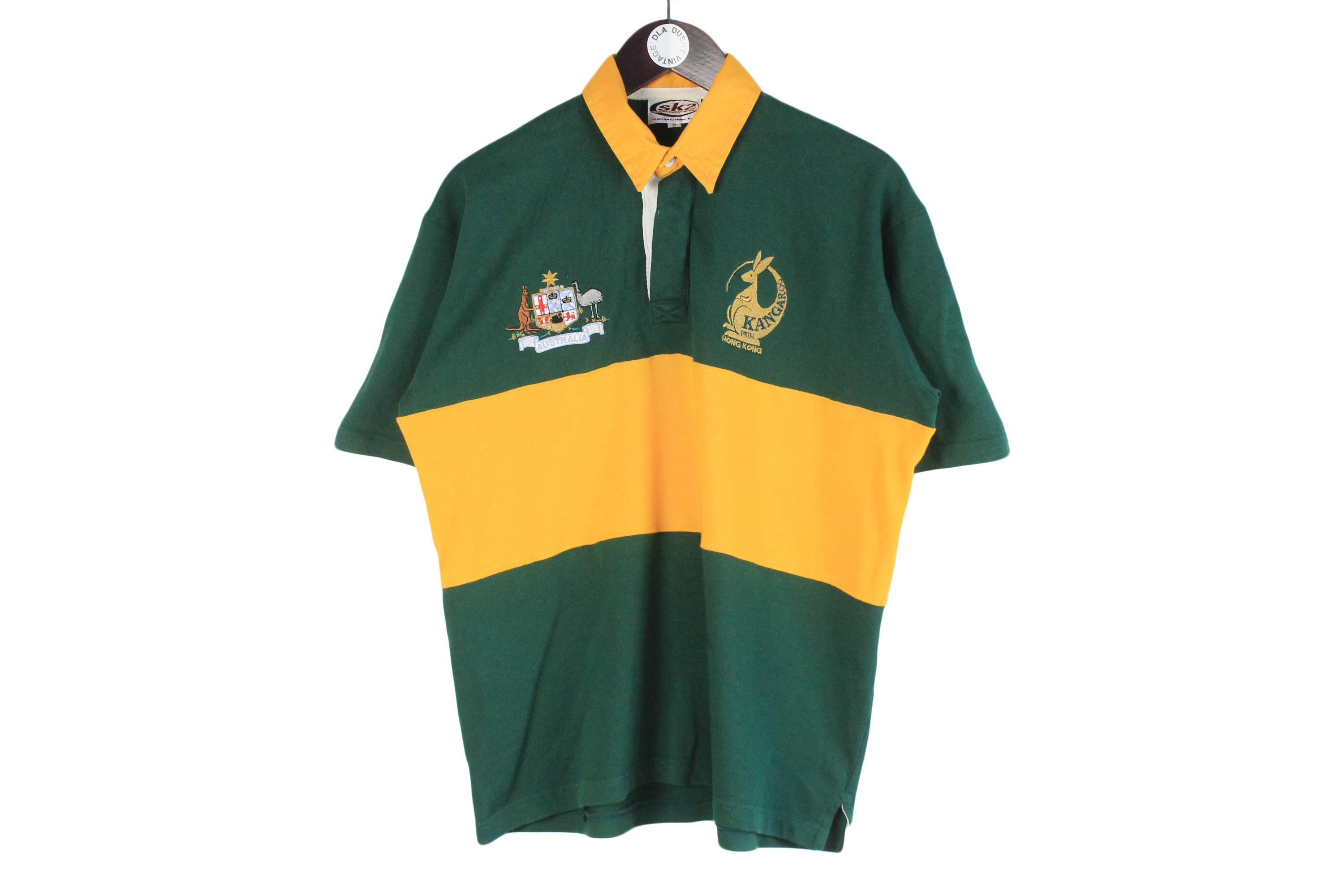 Green striped rugby shirt Italia