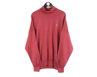 Pull Polaire Vintage Jazz Homme – Rouge Années 90 – Taille XL – Fabriqué USA