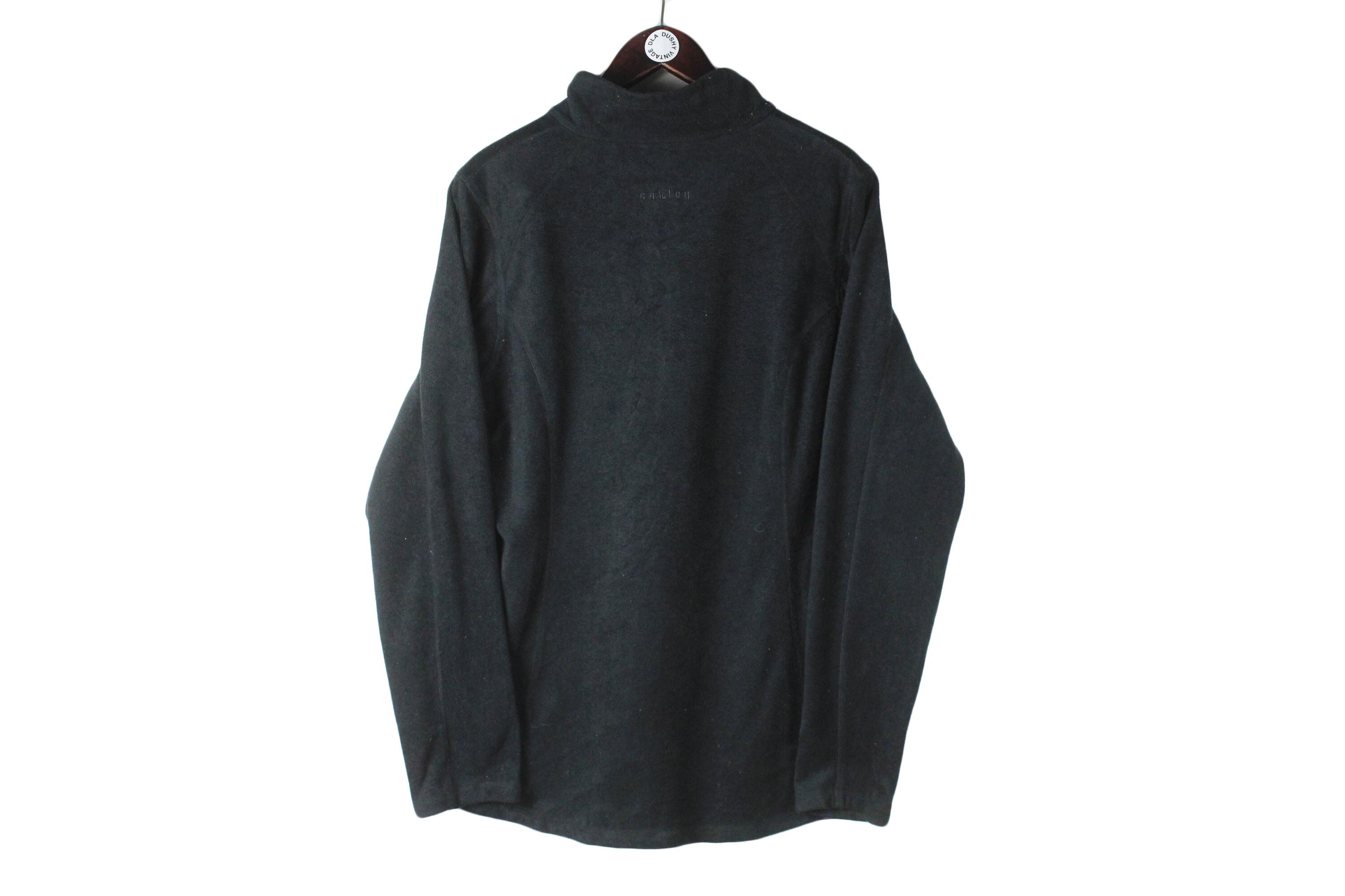 Vintage Oakley Fleece 1/4 Zip Size Women's XL Black 00s Sweater