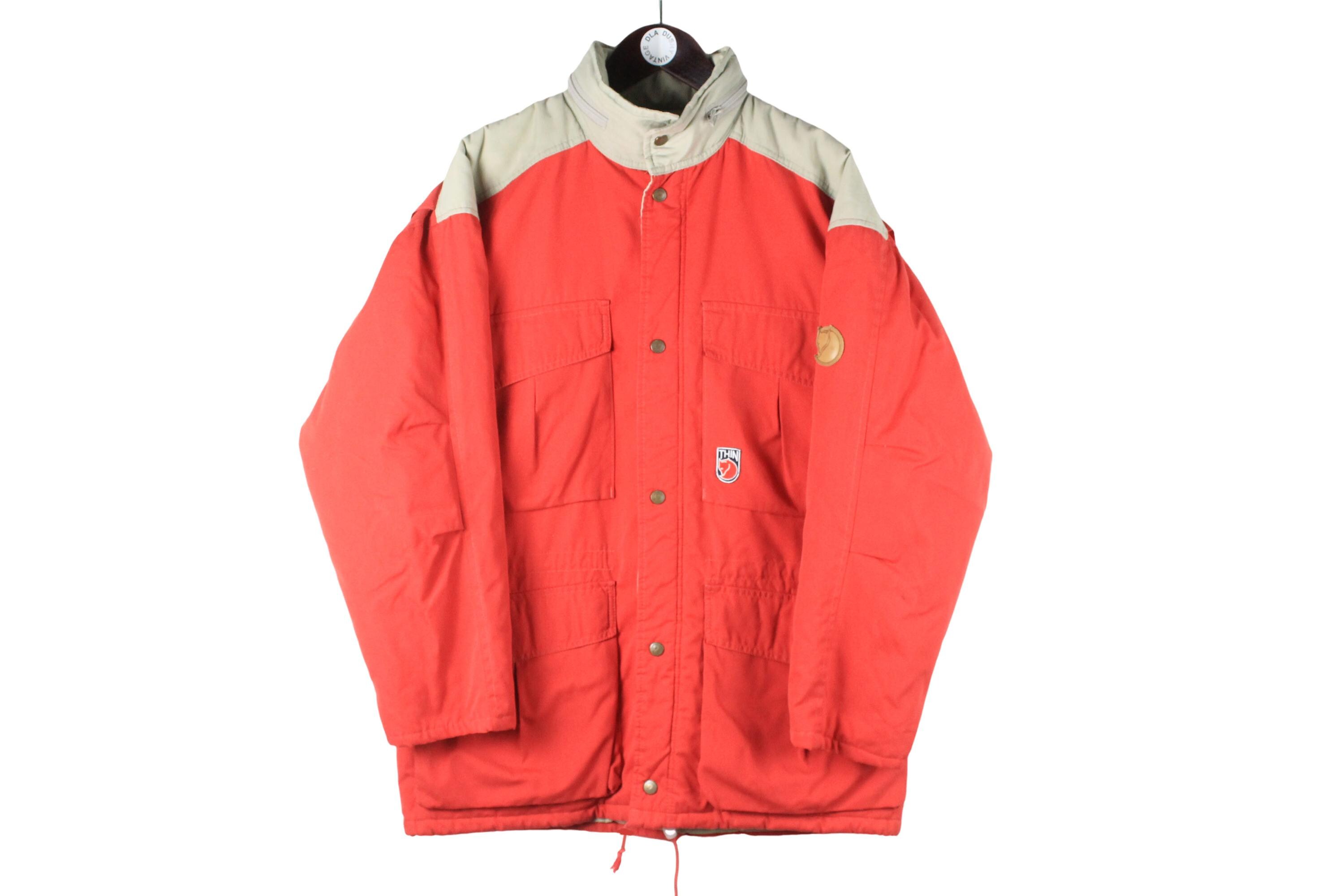 Vintage Fjallraven Jacket Size S Red 90s Sport Style Casual