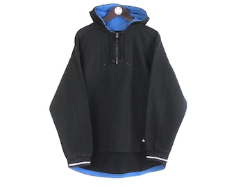 Vintage Nike Hoodie Size M/L Black 90s Hooded Jumper Pullover Sport Style