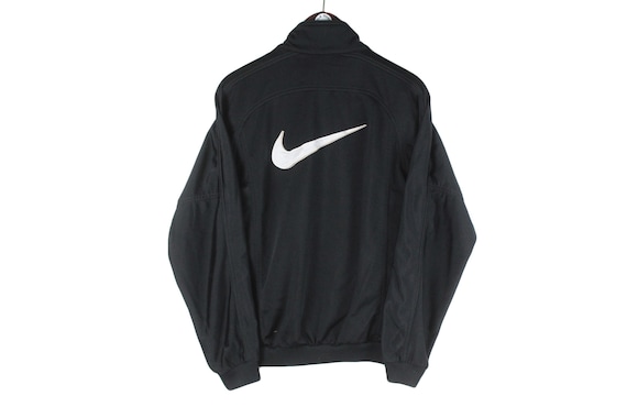 Vintage Nike Track Jacket Size S Black 90s Sport Style Casual