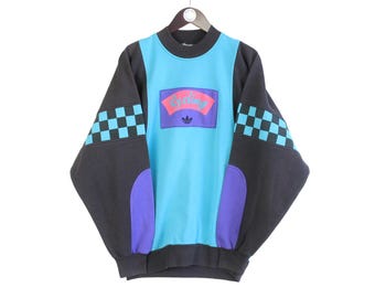 ヴィンテージ アディダス サイクリング テイクオフ スウェットシャツ ブルー サイズ L ビッグロゴ 90年代 スポーツスタイル クルーネック ジャンパー プルオーバー レトロウェア