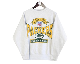 Vintage Green Bay Packers 1994 Sweatshirt Size Women&#39;s M Gray NFL American Football 90s Sport Style Crewneck Jumper Pullover Retro Wear